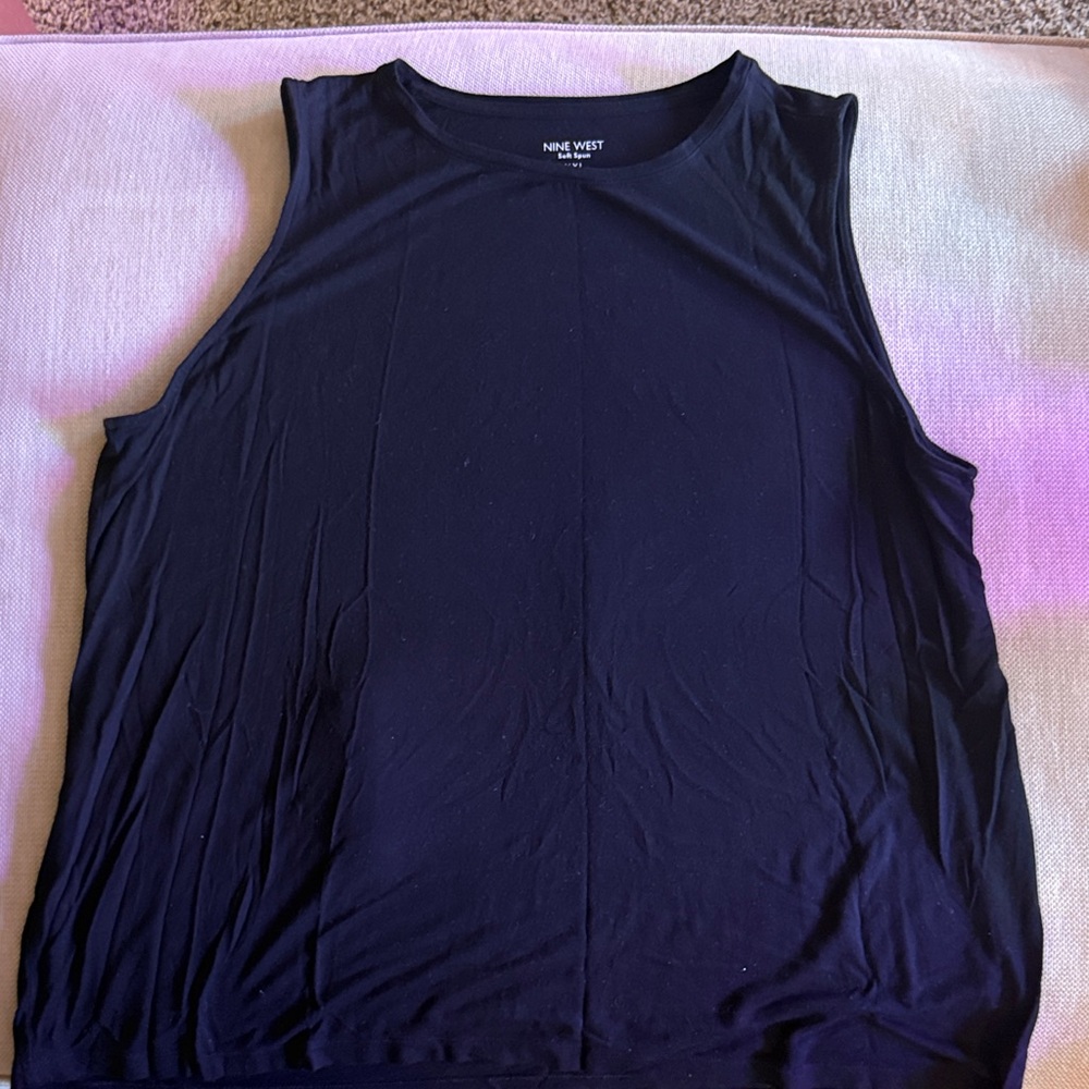 Nine West Elegant Black Sleeveless Top